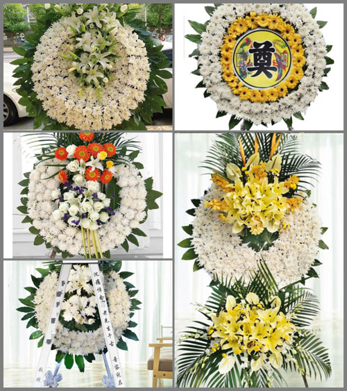 江苏泰州泰兴市黄桥镇东场村花圈速递